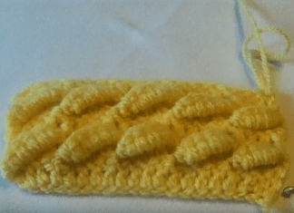Point en relief au crochet Point en relief au crochet
