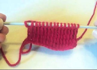 Crochet tunisien : le point de base point de base au crochet tunisien