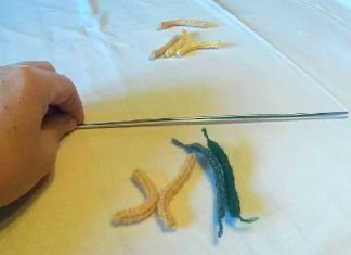 Réalisez un cordon au tricot cordon au tricot