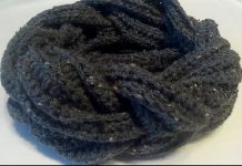 Snood torsadé au crochet Snood torsadé au crochet