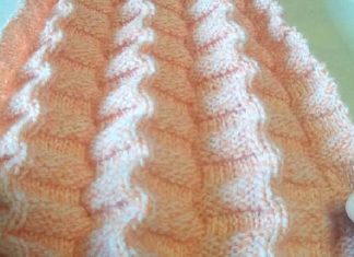 Le point accordéon au tricot Point tricot accordéon