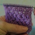 Point fantaisie ajouré au tricot point fantaisie ajouré