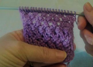 Point fantaisie ajouré au tricot point fantaisie ajouré