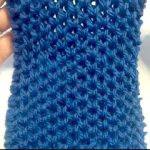 Point alvéole ou nid d’abeille au tricot Photo point alveole