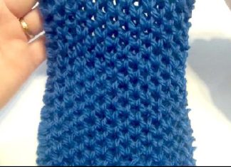 Point alvéole ou nid d’abeille au tricot Photo point alveole